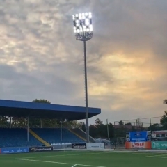 a New Big Soccer field used PENEL 1000W Sports lights in 2023 in Azerbaijan