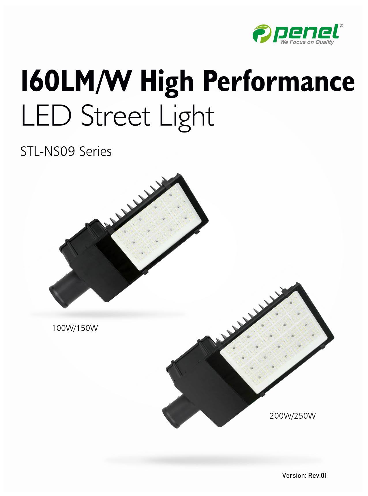 Datasheet of STL-NS09 (160lm/w High Performance led Street Light from PENEL)