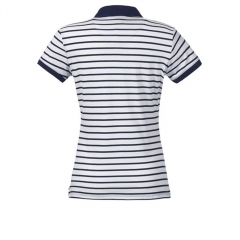 Womens Stripe Polo Shirt