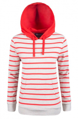 Womens Stripe Hoodie Jumper