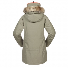 Womens Long Showerproof Winter Jacket