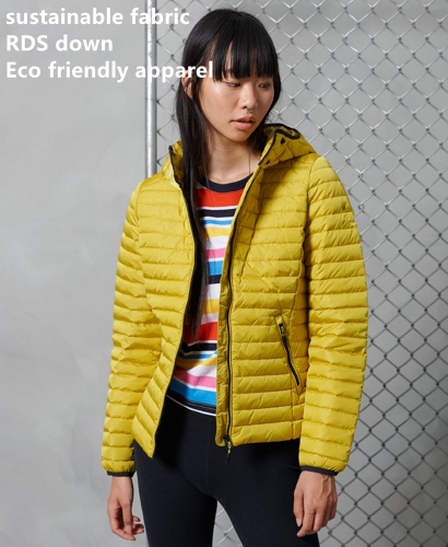 Women's recycled down jacket