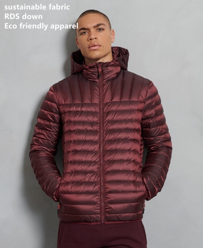 Men's recycled down jacket