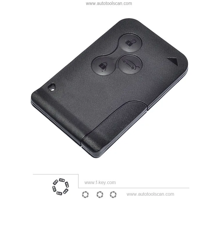 AK010002 Renault Megane Smart Key 3 Button 433MHz ID46 PCF7947