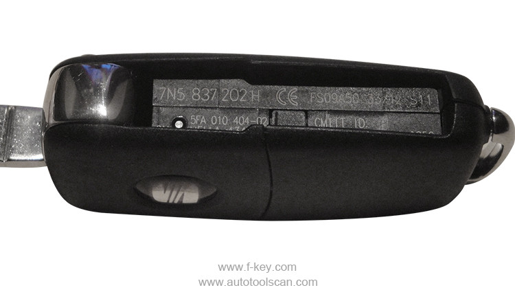 AK001071 For Seat Flip Key 3 Button 7N5 837 202 H 434 mhz ID48