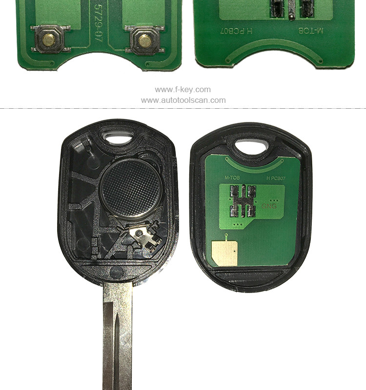 AK018021 New  Remote Key Fob 4 Button 80 Bit 4D63 for Ford Edge Escape 2007-2013