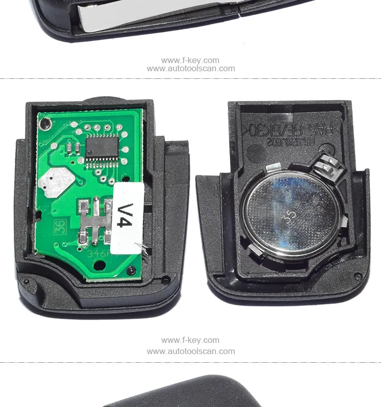 AK001003 for VW Remote Key 3 Button 1 JO 959 753 B 433Mhz for Europe South America AK001003 for VW Remote Key 3 Button 1 JO 959 753 B 433Mhz for Europe South America
