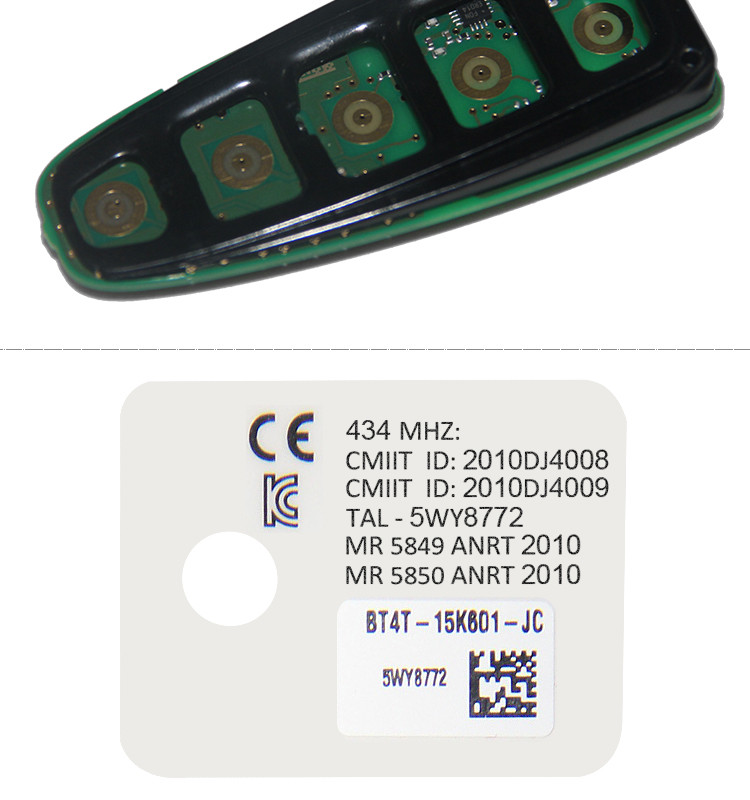 AK018044 Original for Ford Edge 5 button smart card 433MHZ M3N5WY8610