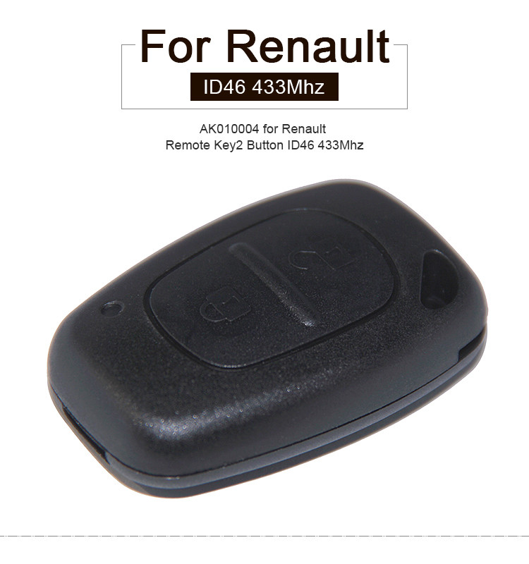 AK010004 Renault Kangoo 2003-2008 Remote Key 2 Button ID46 433Mhz
