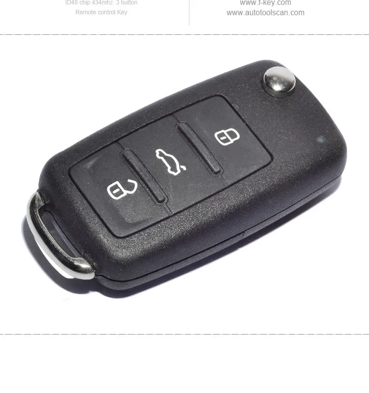 AK001066 VW Remote Key 3 Button 5K0 837 202D 434MHZ ID48