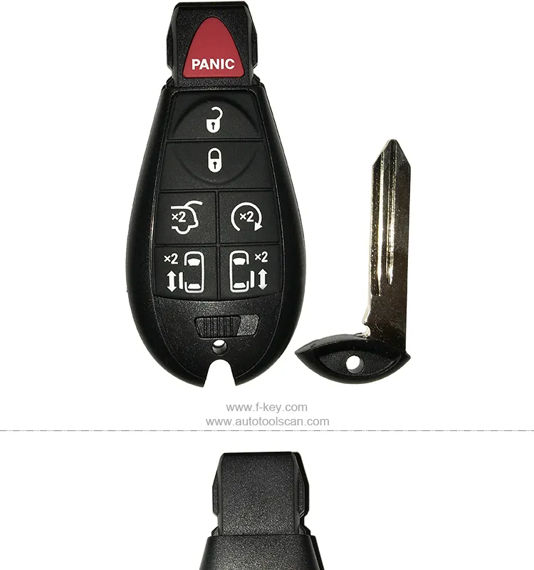 AK015010 Chrysler JEEP DODGE 6+1 button 433MHZ Smart Remote Key AK015010 Chrysler JEEP DODGE 6+1 button 433MHZ Smart Remote Key