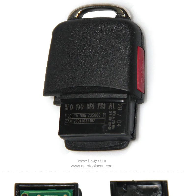 AK001030 For VW Remote Key 2+1 Button 315MHZ 1J0 959 753 AL AK001030 For VW Remote Key 2+1 Button 315MHZ 1J0 959 753 AL