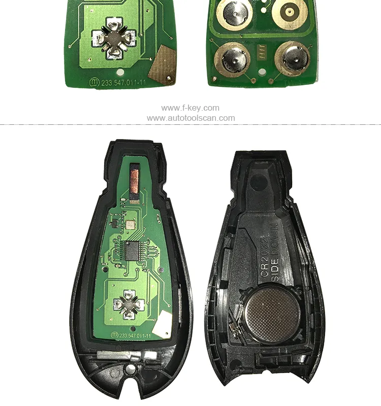 AK015010 Chrysler JEEP DODGE 6+1 button 433MHZ Smart Remote Key AK015010 Chrysler JEEP DODGE 6+1 button 433MHZ Smart Remote Key