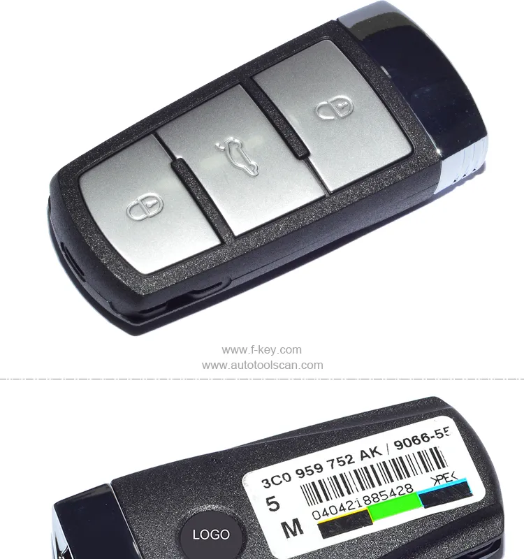AK001009 Original VW Magotan 3 Button Smart Remote Key ID48 315MHz 3C0 959 752 AK AK001009 Original VW Magotan 3 Button Smart Remote Key ID48 315MHz 3C0 959 752 AK