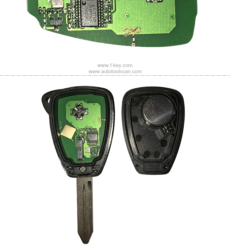 AK015017 Chrysler JEEPD ODGE 3 button Remote Key 433MHZ ID46