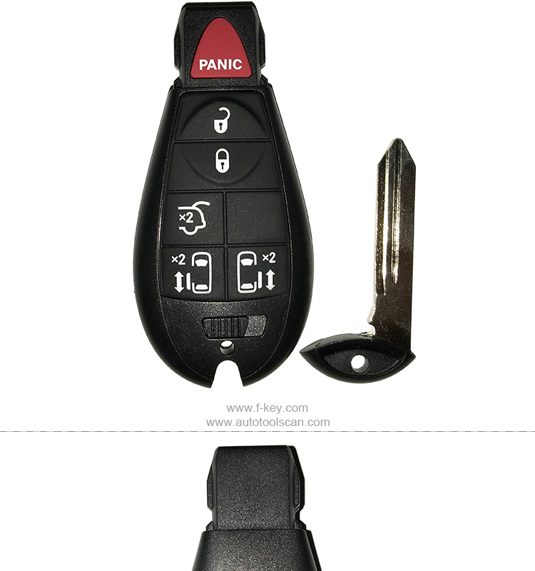 AK015009 Chrysler JEEP DODGE 5+1 button 433MHZ Smart Remote Key