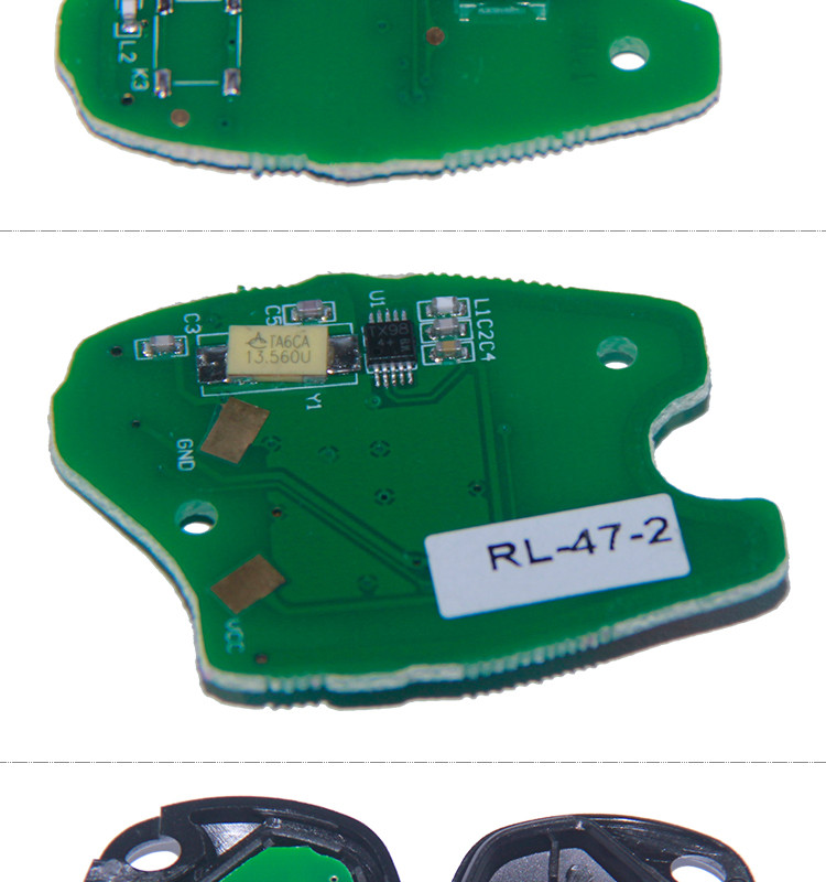 AK010025 Remote Key Fob 2 Button 433MHz PCF7947 for Renault Kangoo II Clio III