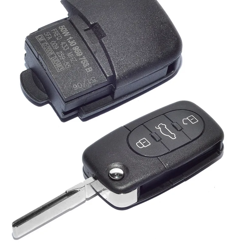 AK001003 for VW Remote Key 3 Button 1 JO 959 753 B 433Mhz for Europe South America AK001003 for VW Remote Key 3 Button 1 JO 959 753 B 433Mhz for Europe South America