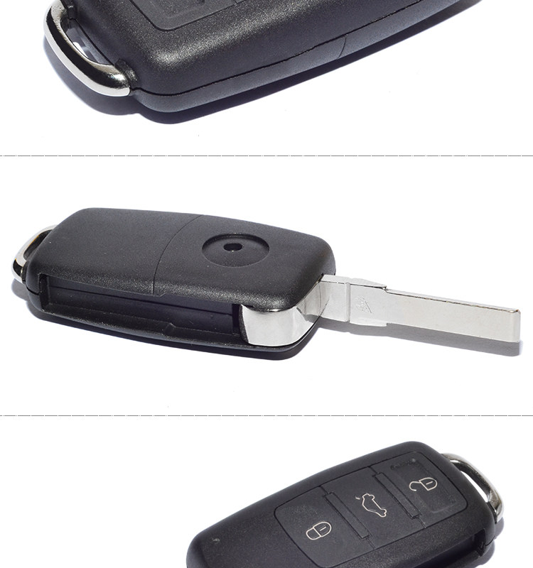 AK001054 FOR VW Touareg 3  button Flip key 433mhz ID46 chip