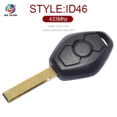 AK006011 for BMW Remote Key 3 Button 433MHz 2 Track CAS2 ID46 (PCF7942)