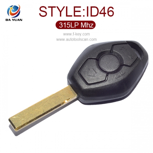 AK006009 for BMW Remote Key 3 Button 315MHz LP HU92 CAS2 ID46 (PCF7942)