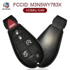 AK015005 for Chrysler Smart Remote Key 4+1 Button 433MHz PCF7941