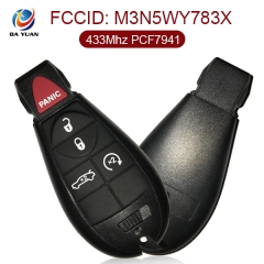 AK015004 for Chrysler Smart Remote Key 4+1 Button 433MHz PCF7941