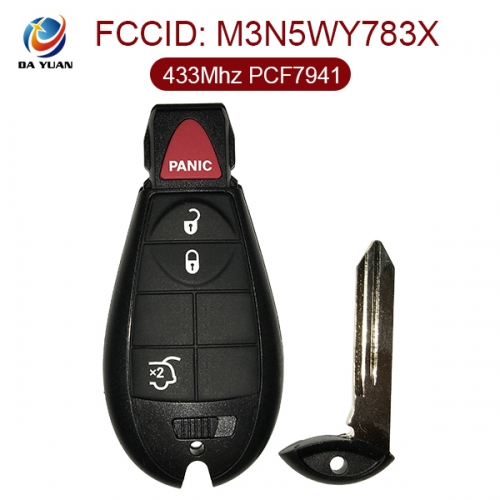 AK015003 for Chrysler Smart Remote Key 3+1 Button 433MHz PCF7941