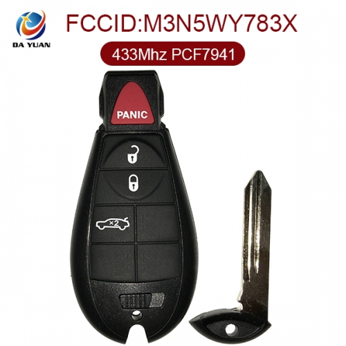 AK015002 for Chrysler Smart Remote Key 3+1 Button 433MHz PCF7941