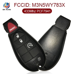 AK015001 for Chrysler Smart Remote Key 3+1 Button 433MHz PCF7941