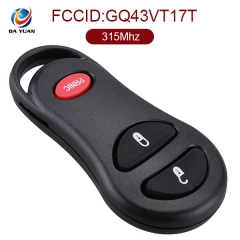 AK015012 for Chrysler Remote Key 2+1 Button 315MHz GQ43VT17T