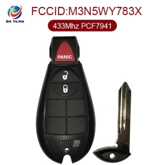 AK015011 for Chrysler Smart Remote Key 2+1 Button 433MHz PCF7941