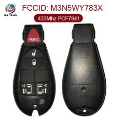 AK015007 for Chrysler Smart Remote Key 4+1 Button 433MHz PCF7941