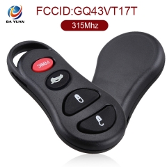 AK015014 for Chrysler Remote Key 3+1 Button 315MHz GQ43VT17T