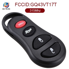 AK015014 for Chrysler Remote Key 3+1 Button 315MHz GQ43VT17T