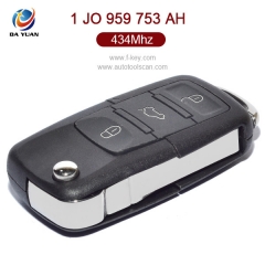 AK001005 for VW  Mk4 Golf Bora Passat Flip Key 3 Button 434MHz 1J0 959 753 AH