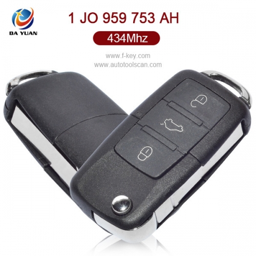 AK001005 for VW  Mk4 Golf Bora Passat Flip Key 3 Button 434MHz 1J0 959 753 AH