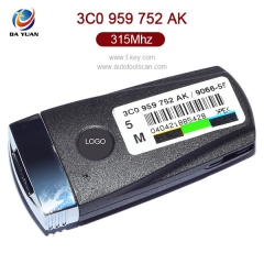 AK001009 for VW Magotan Smart Key 3 Button 315MHz ID48 3C0 959 752 AK