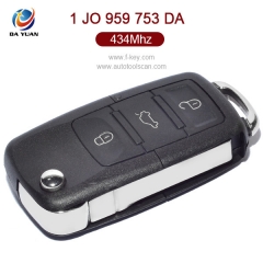 AK001007 for VW Flip Key 3 Button 434MHz ID48 1J0 959 753 DA