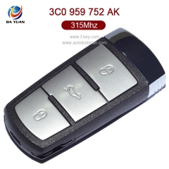 AK001009 for VW Magotan Smart Key 3 Button 315MHz ID48 3C0 959 752 AK