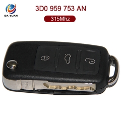 AK001034 for VW Touareg Flip Key 3 Button 315MHz 3D0 959 753 AN