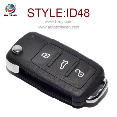 AK001036 for VW Golf Jetta ETC Flip Key 3 Button 434MHz ID48 5K0 837 202 Q