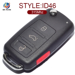 AK001056 for VW Touareg 3+1 Button Flip Key 315MHz ID46