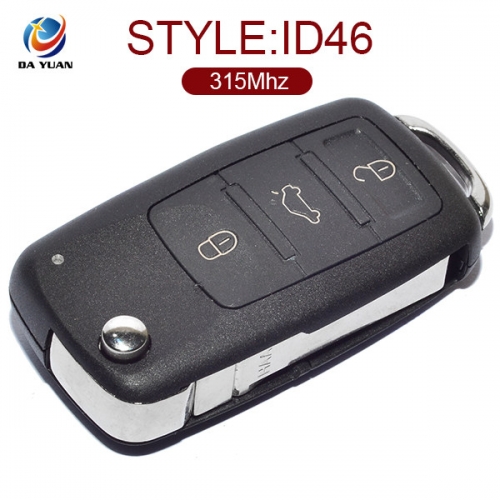 AK001056 for VW Touareg 3+1 Button Flip Key 315MHz ID46