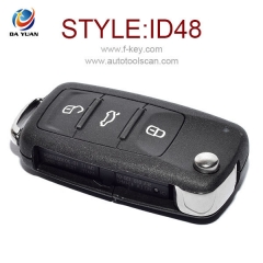 AK001036 for VW Golf Jetta ETC Flip Key 3 Button 434MHz ID48 5K0 837 202 Q