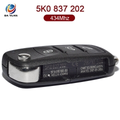 AK001065 for VW Flip Key 3 Button 434MHz ID48 5K0 837 202