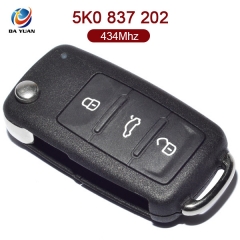AK001065 for VW Flip Key 3 Button 434MHz ID48 5K0 837 202