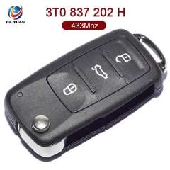 AK001063 for VW Skoda Flip Key 3 Button 433MHz ID48 3T0 837 202 H