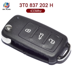 AK001063 for VW Skoda Flip Key 3 Button 433MHz ID48 3T0 837 202 H