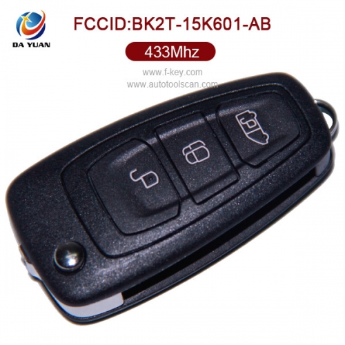 AK018057 for Ford Transit 3 Button  Flip remote control key 433MHz 4D63 BK2T-15K601-AA/AB/AC/AD